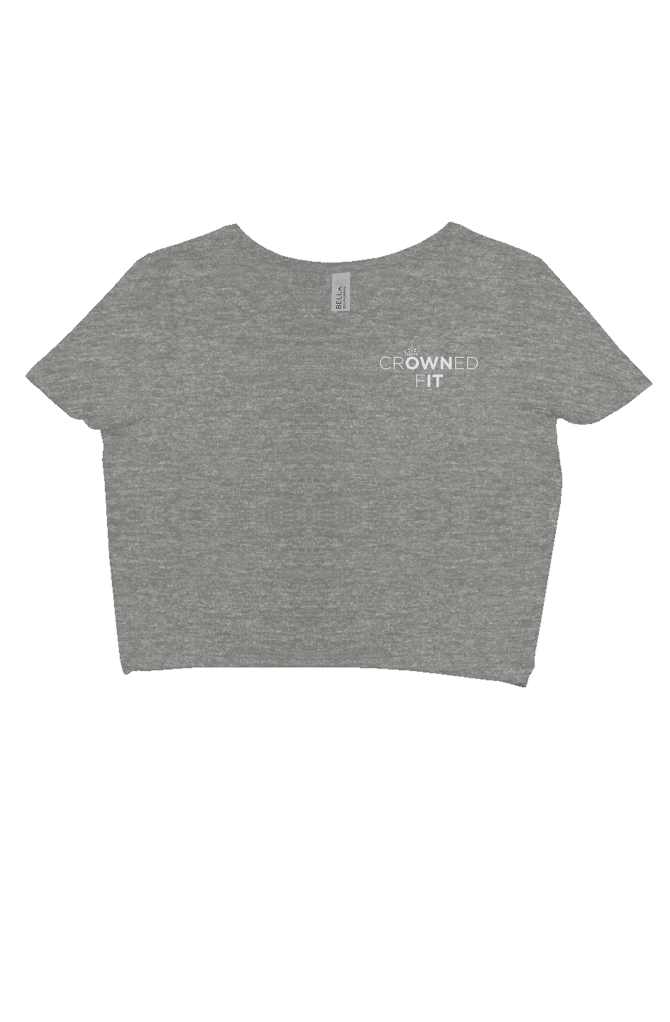 Left Pocket Crowned Fit Logo crop tee