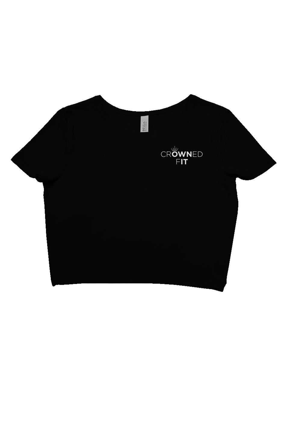 Left Pocket Crowned Fit Logo crop tee